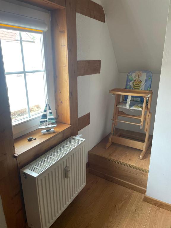 Postel nebo postele na pokoji v ubytování Ferienwohnungen am Cospudener See