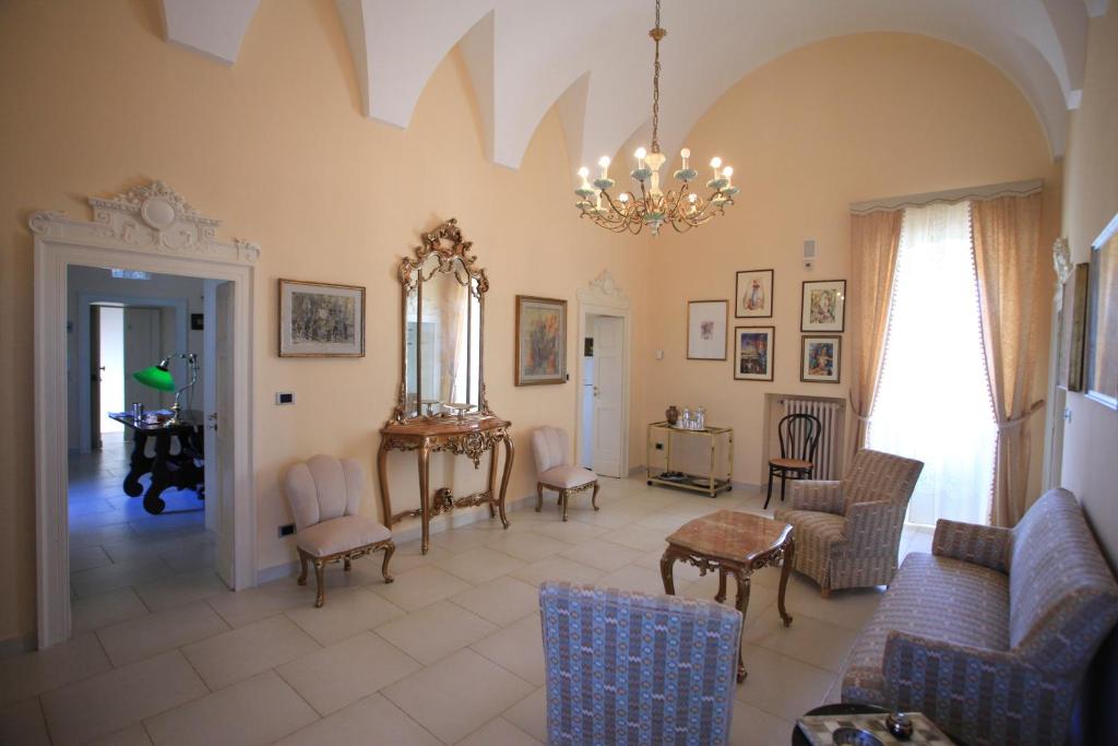 Posezení v ubytování Masseria Pittore