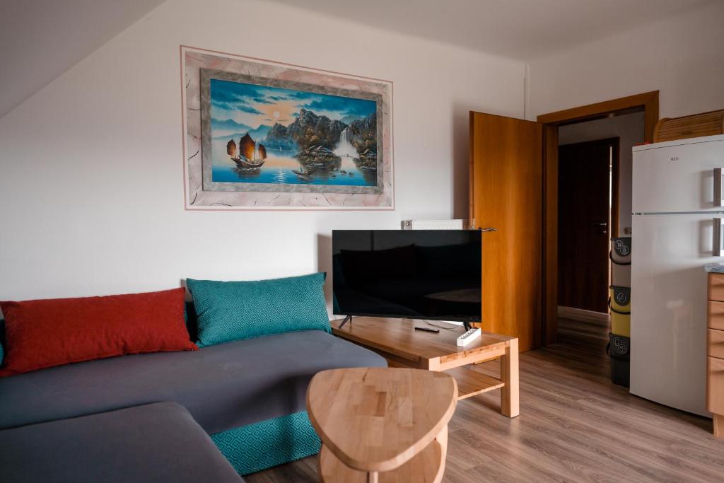 TV o dispositivi per l'intrattenimento presso Urlaub für Mensch und Tier - Appartements Pirkhof