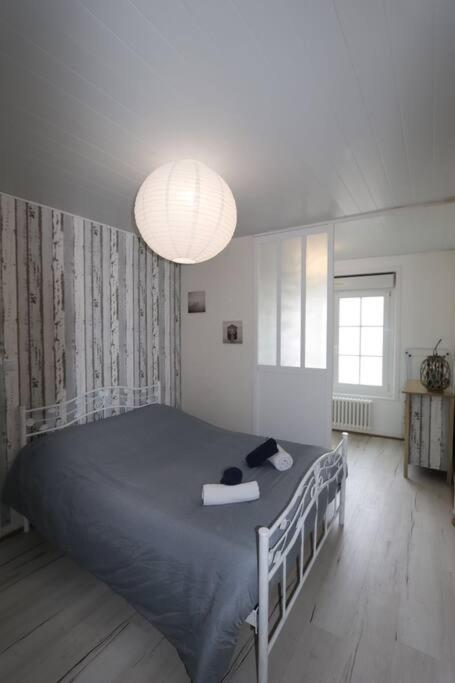 Posteľ alebo postele v izbe v ubytovaní La baie du Mont Appartement de vacances proche du Mont Saint Michel