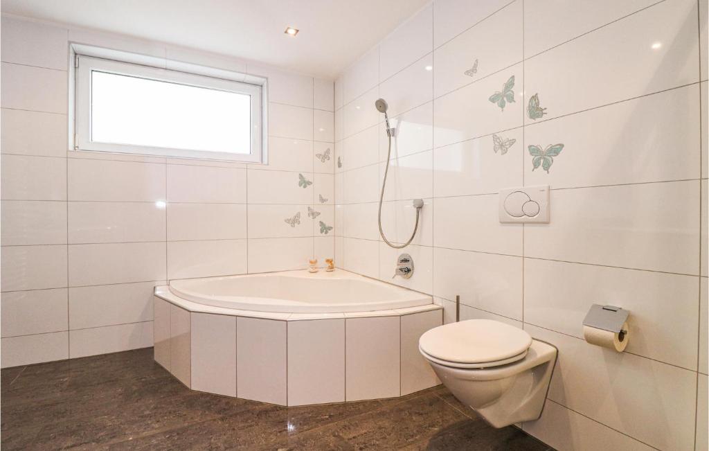 Koupelna v ubytování Ferienwohnung Mit Gartenzaun