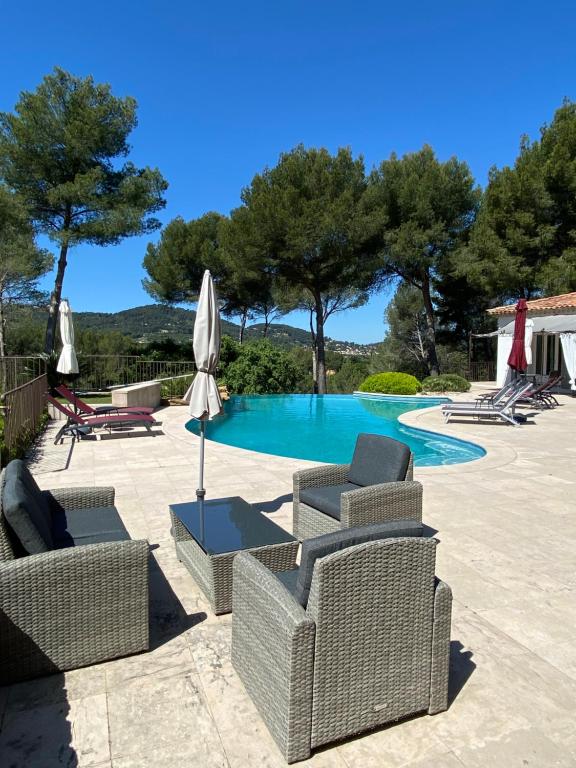 Bazén v ubytování Une Pause en Provence nebo v jeho okolí