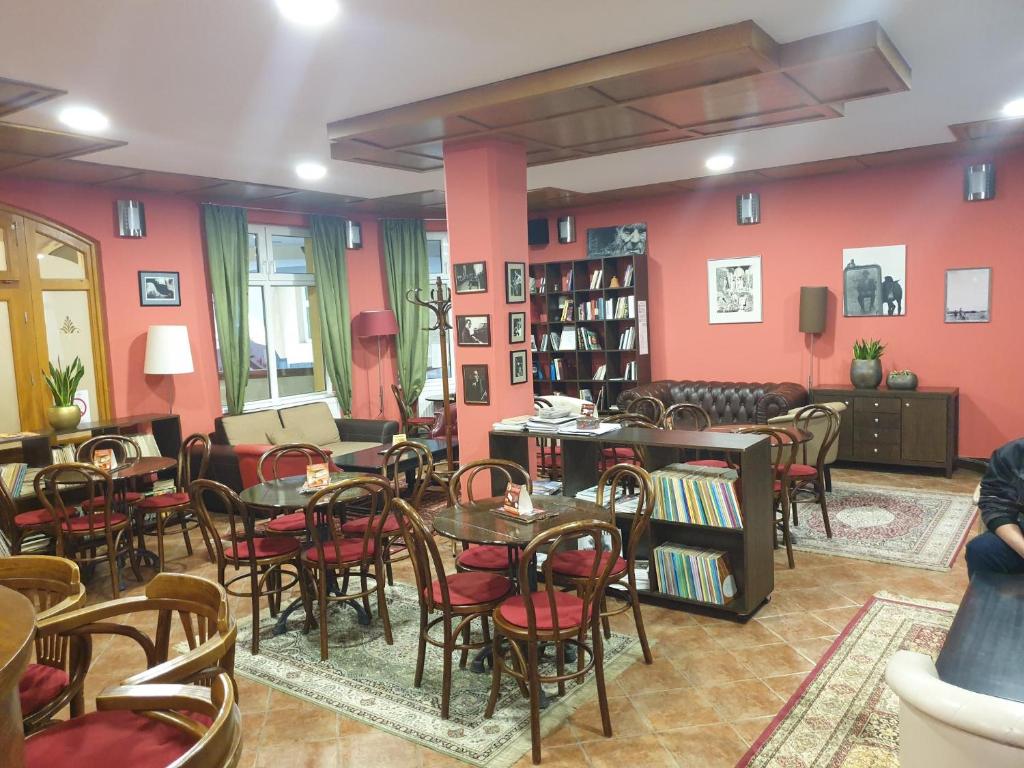Posezení v ubytování Art Garni Hotel