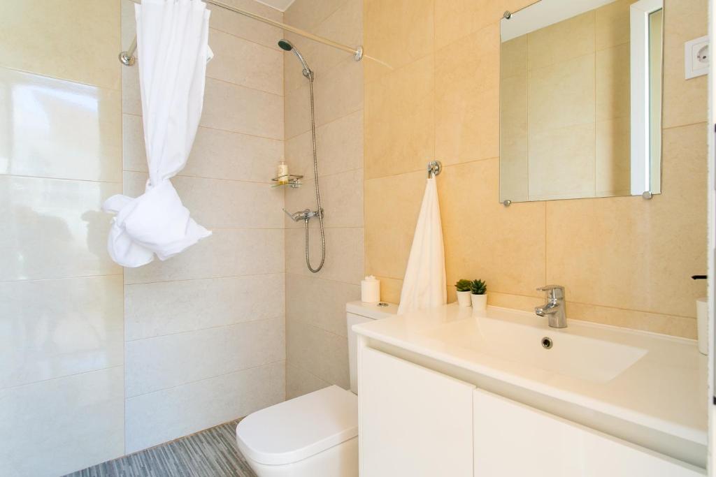 Koupelna v ubytování Casa Amarela Guesthouse