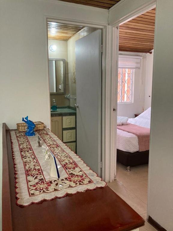 Postel nebo postele na pokoji v ubytování Como en casa