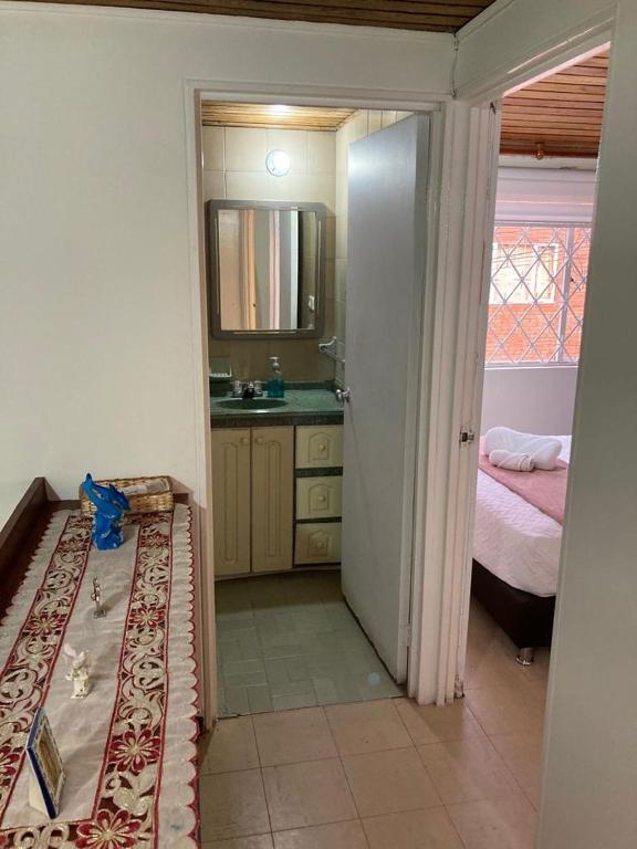 Postel nebo postele na pokoji v ubytování Como en casa