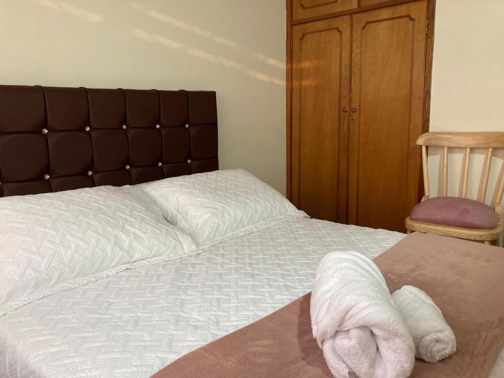 Postel nebo postele na pokoji v ubytování Como en casa