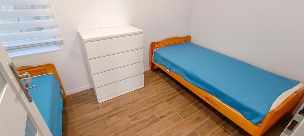 Ένα ή περισσότερα κρεβάτια σε δωμάτιο στο Apartment 2 in Altstadt Angermünde