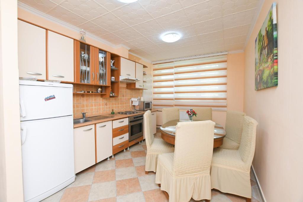 Kuchyň nebo kuchyňský kout v ubytování Apartman Aleksandar