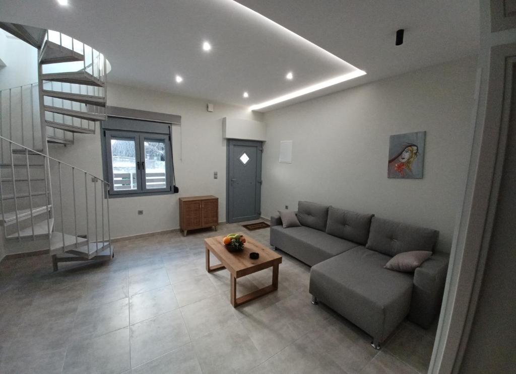 Posezení v ubytování Doukas Home