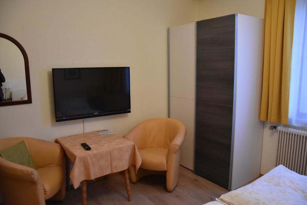TV a/nebo společenská místnost v ubytování Hotel Reinisch