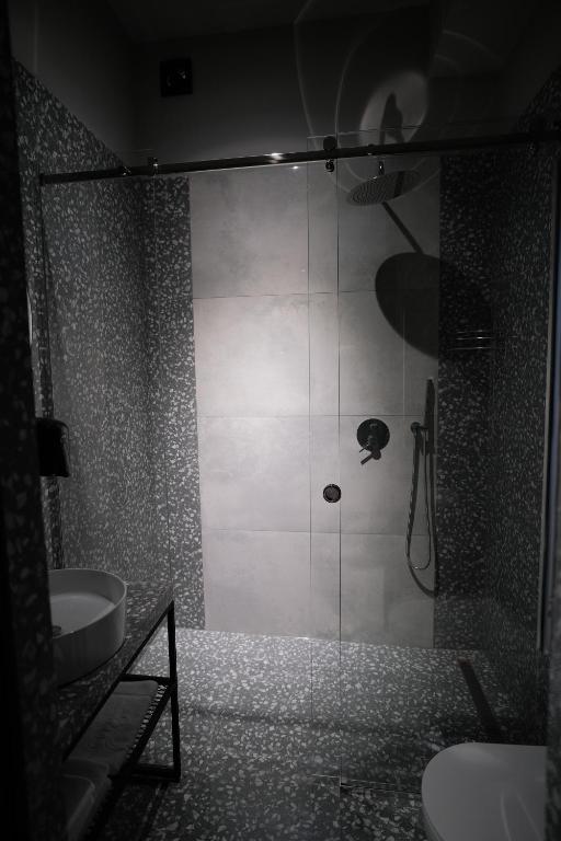 Koupelna v ubytování Vip Avtim hotel