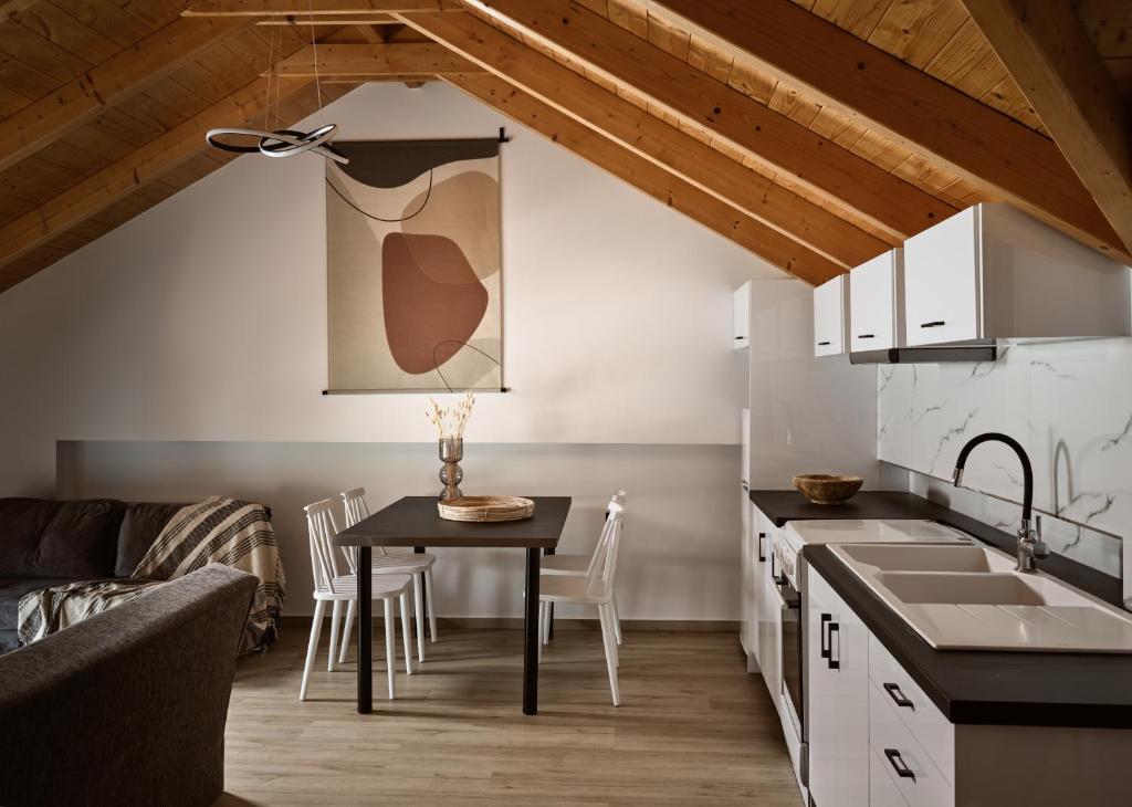 A kitchen or kitchenette at Giannoulis City Apartments