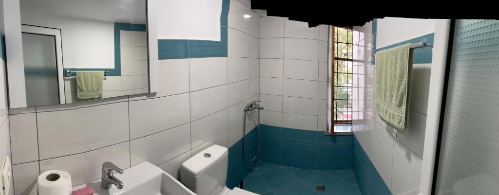 Koupelna v ubytování Guest House Bakuli
