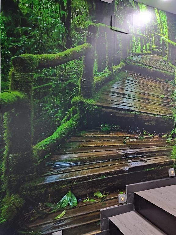 Jardín al aire libre en Hostal El Bosque Encantado Toledo