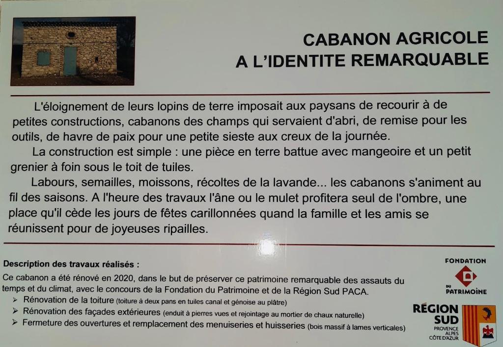 Certifikát, ocenenie alebo iný dokument vystavený v ubytovaní Le Cabanon des Lavandes entre Mont Ventoux et Luberon