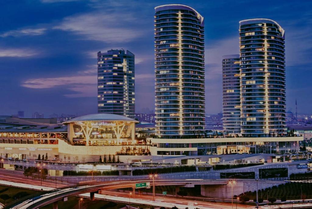 Nespecifikovaný výhled na destinaci Istanbul nebo výhled na město při pohledu z apartmánu