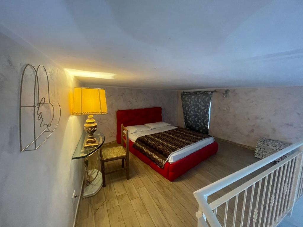 Postel nebo postele na pokoji v ubytování Da walter 2 ,holiday home in the centre