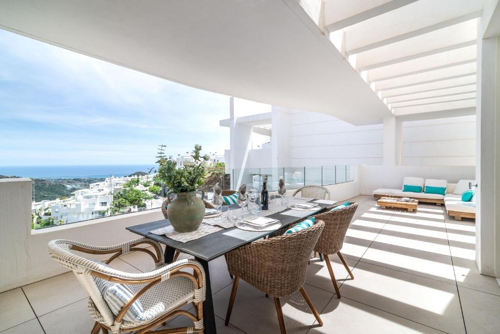 Μπαλκόνι ή βεράντα στο Appartement avec vues sur Marbella