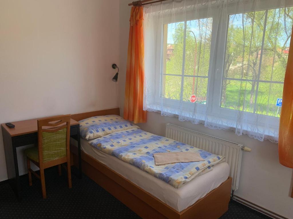Postel nebo postele na pokoji v ubytování Hotel Rabbit