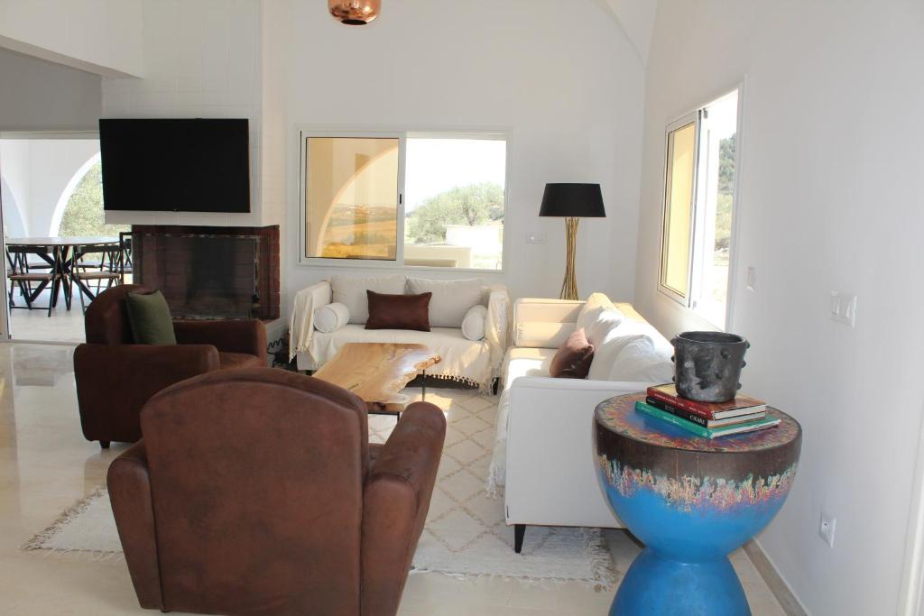 Posezení v ubytování Villa a la montagne Hammamet
