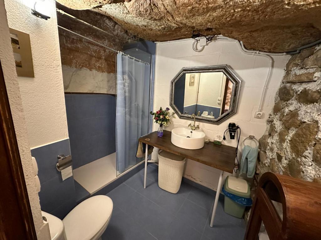 Koupelna v ubytování Casa Notari Congost de Montrebei