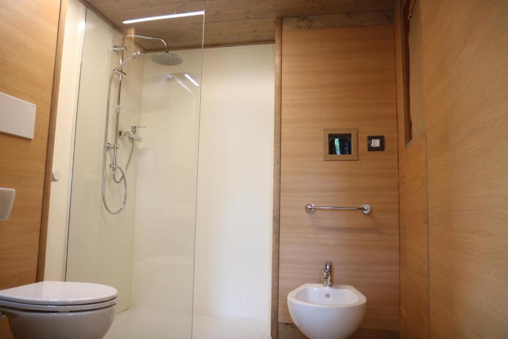 Koupelna v ubytování Glamping La Ghianda