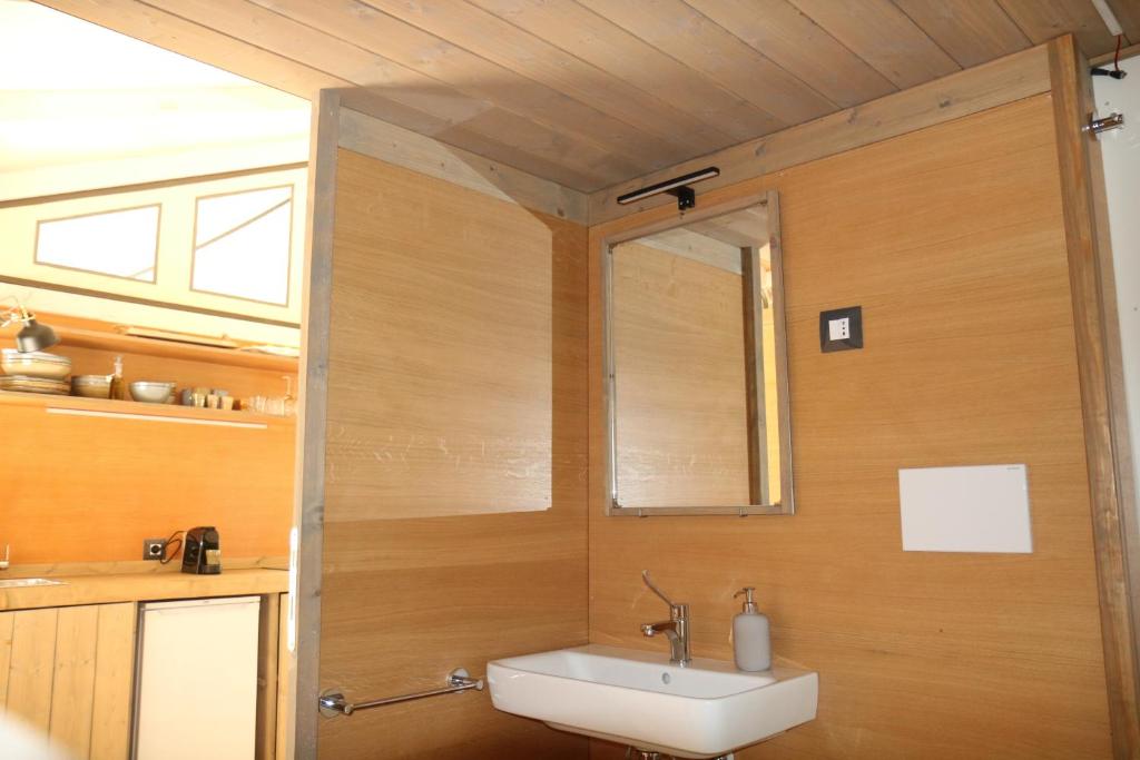 Koupelna v ubytování Glamping La Ghianda