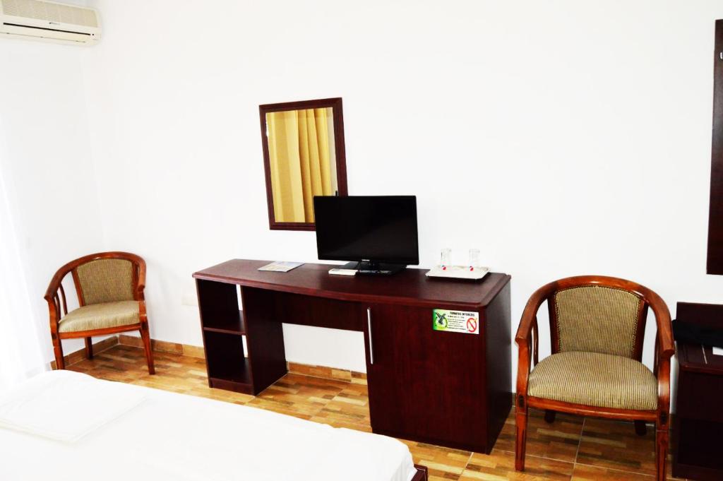 TV a/nebo společenská místnost v ubytování Puflene Resort