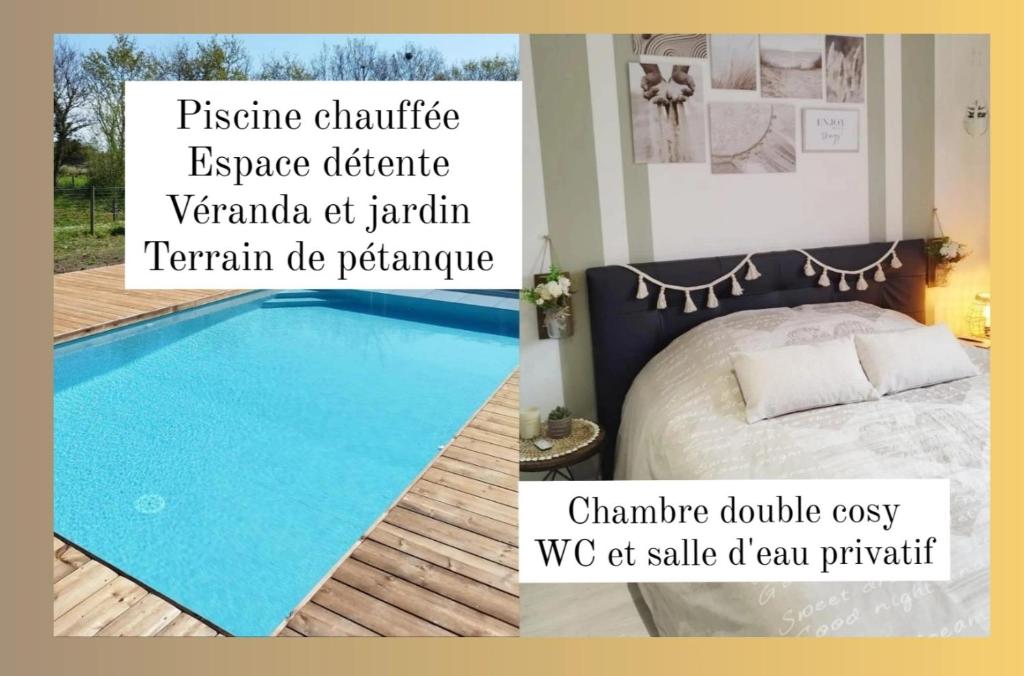 Fotografia z galérie ubytovania Chambre d'hôtes salle d'eau et WC privés, véranda,extérieurs et piscine chauffée v destinácii Guérande