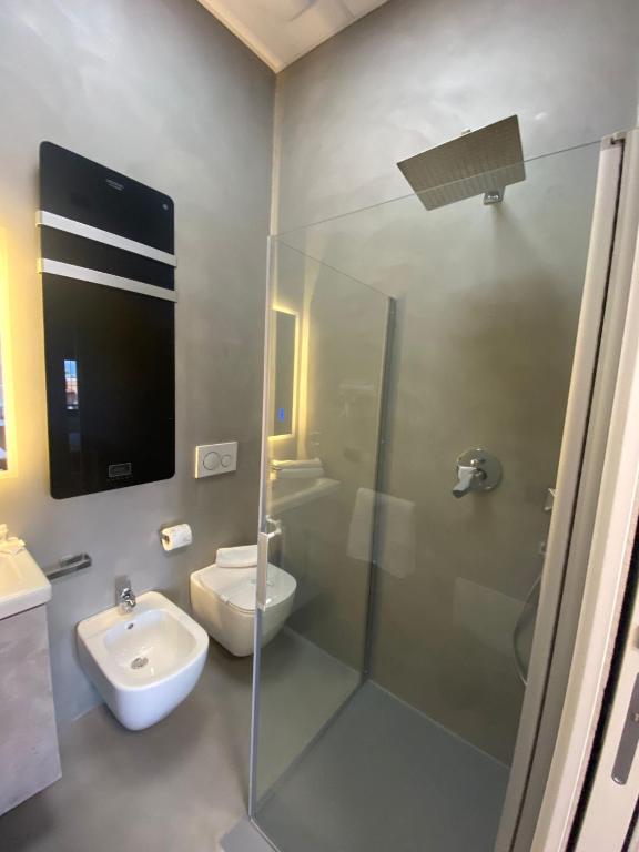 Koupelna v ubytování HOTEL TECH
