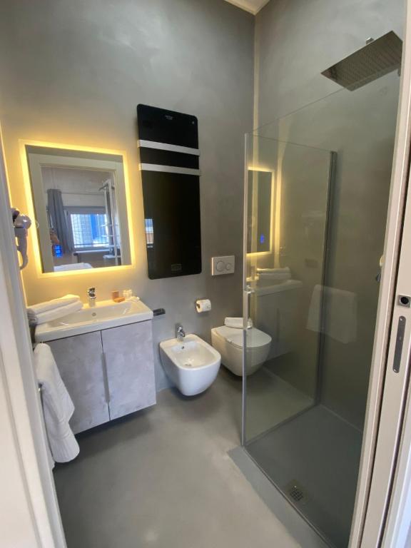 Koupelna v ubytování HOTEL TECH