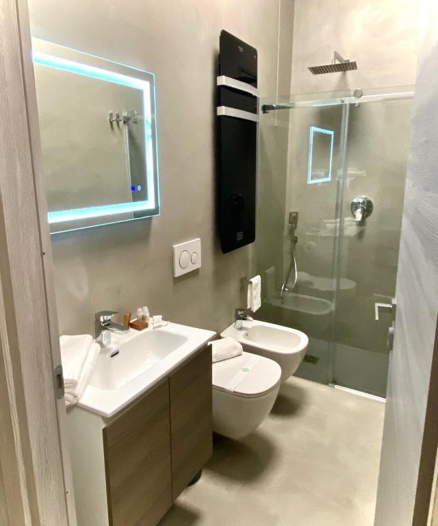 Koupelna v ubytování HOTEL TECH