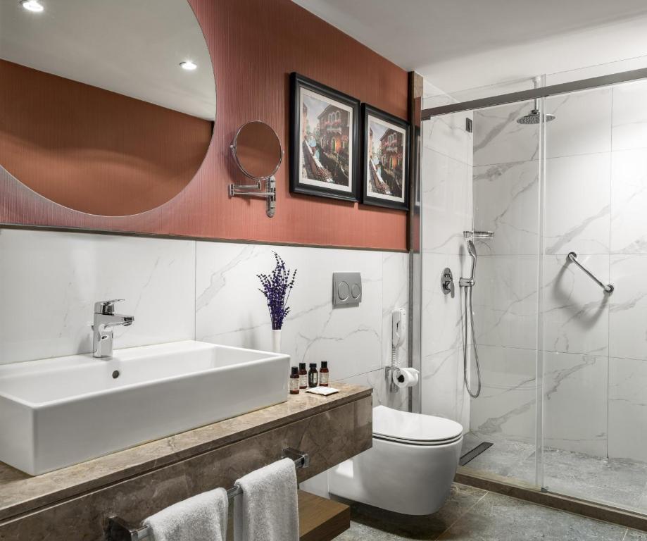 Koupelna v ubytování Aspera Hotel Altunizade