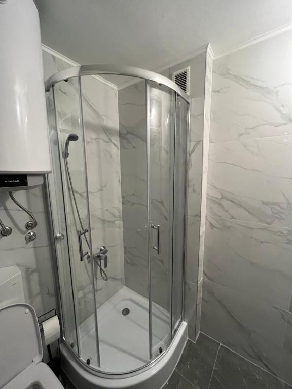 Koupelna v ubytování Apartment VBK Osijek