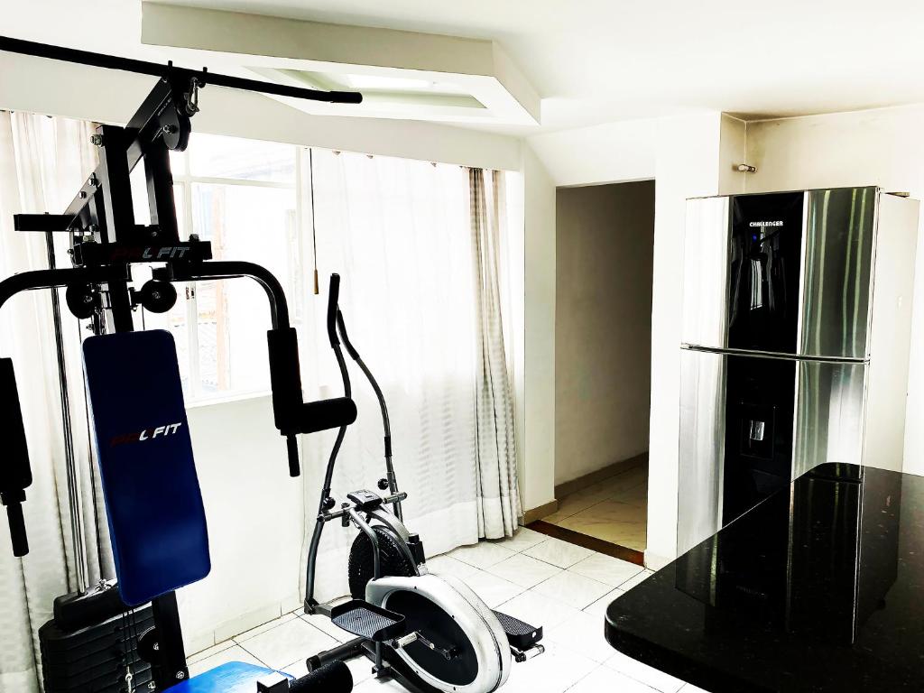 Fitness centrum a/nebo fitness zařízení v ubytování The best location in Bogota