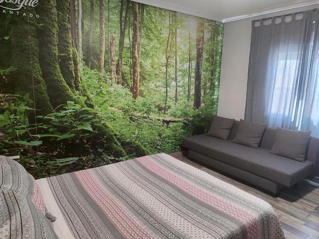 Zona de estar de Hostal El Bosque Encantado Toledo