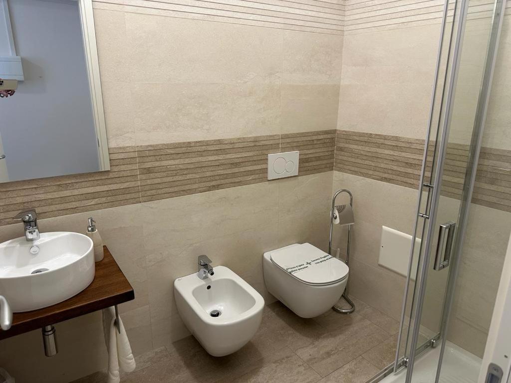 Koupelna v ubytování Hotel Il Duca barbablu