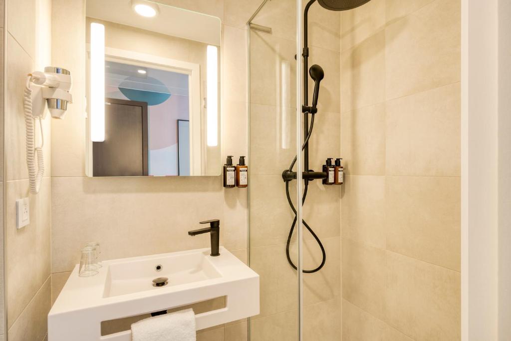 Koupelna v ubytování B&B HOTEL Mechelen