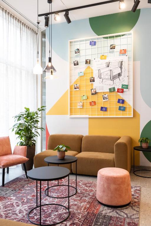 Posezení v ubytování B&B HOTEL Mechelen