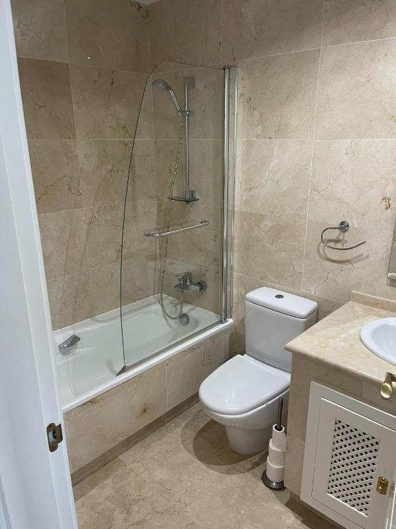 Koupelna v ubytování Roda golf penthouse apartment - DCMG