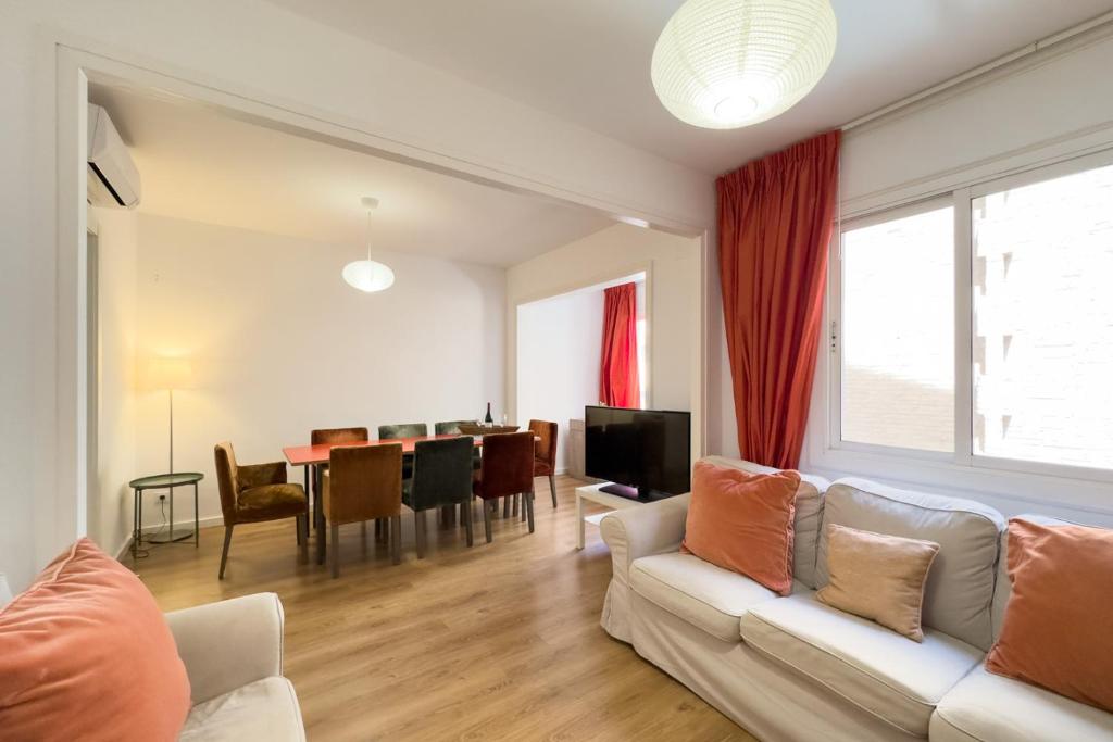 Posezení v ubytování AinB Barcelona Sants Apartments