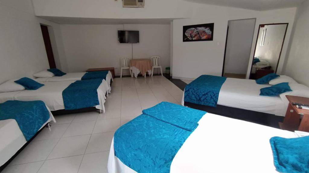 Una cama o camas en una habitación de Hotel Las Victorias Palmira