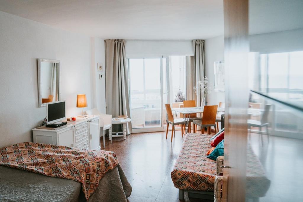 Postel nebo postele na pokoji v ubytování Apartamento Mijas Costa Calahonda