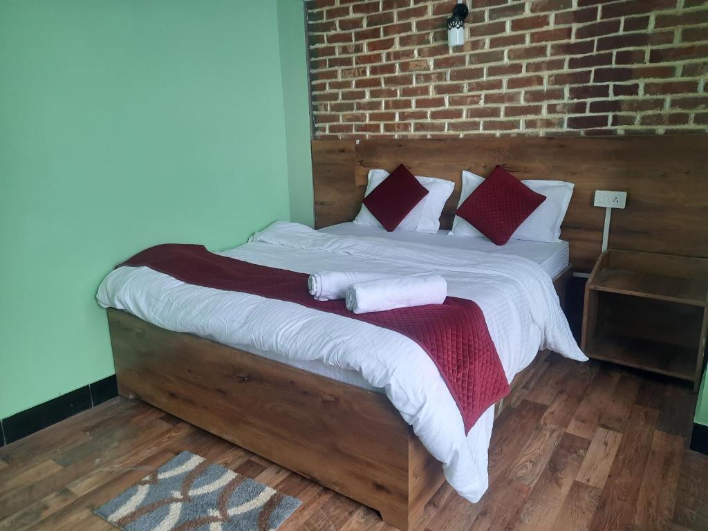 Postel nebo postele na pokoji v ubytování Bubble Beds