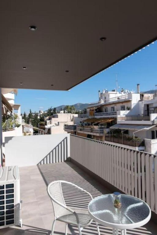 Balkón alebo terasa v ubytovaní Modern apartment close to Athens city center (Form_F2)