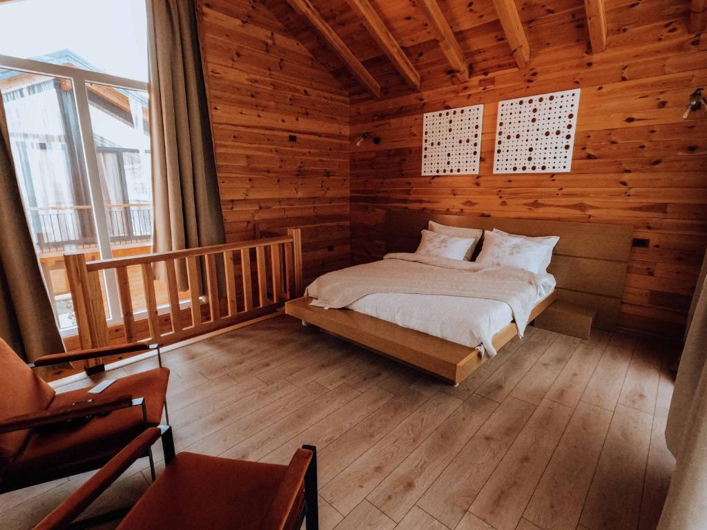 Letto o letti in una camera di Hysaj Agroturizëm