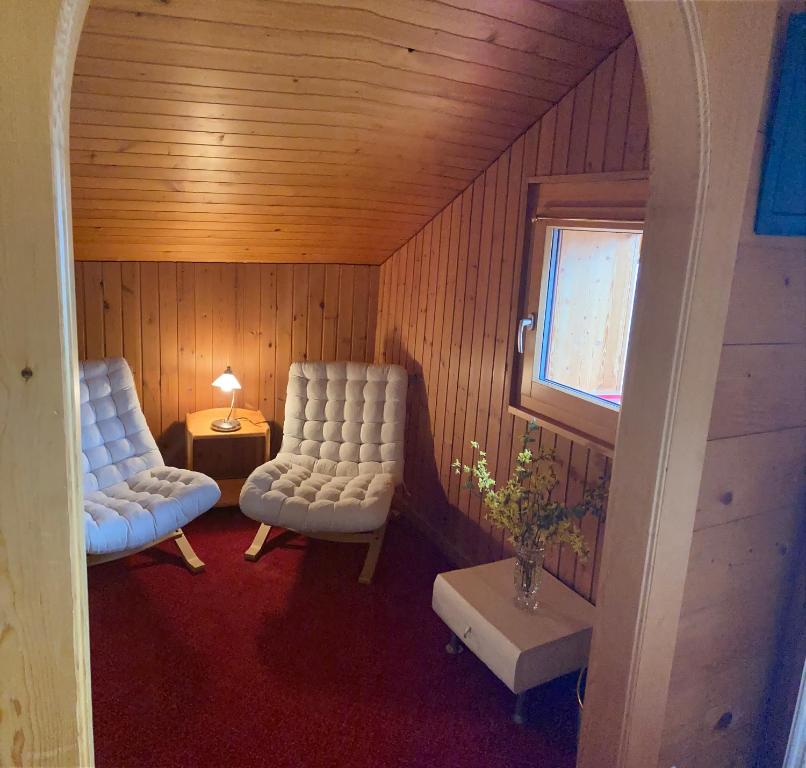Posezení v ubytování Haus Rhodania