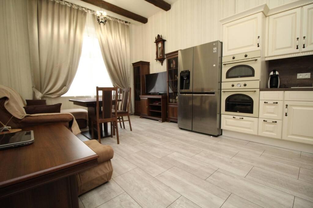 Kuchyň nebo kuchyňský kout v ubytování Apartment Carlsbad
