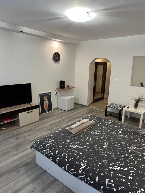 TV a/nebo společenská místnost v ubytování Victoria Hotel Rooms & Victoria Apartment Veliko Tarnovo